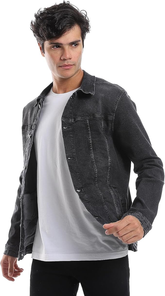 Men's Full Buttoned Casual Denim Jacket