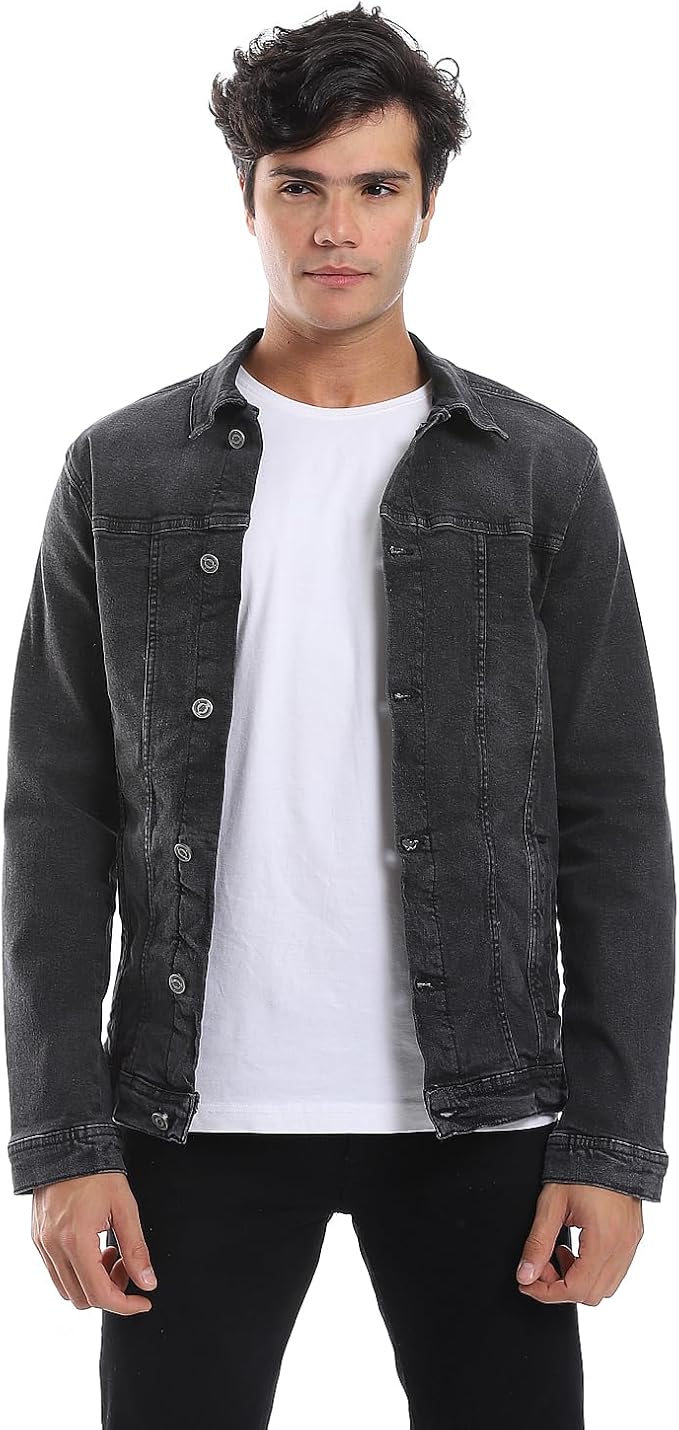 Men's Full Buttoned Casual Denim Jacket