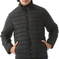 Men's Quilted Polyester Zipper Bomber Jacket