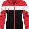 Men's Heathered Color Block Hoodie