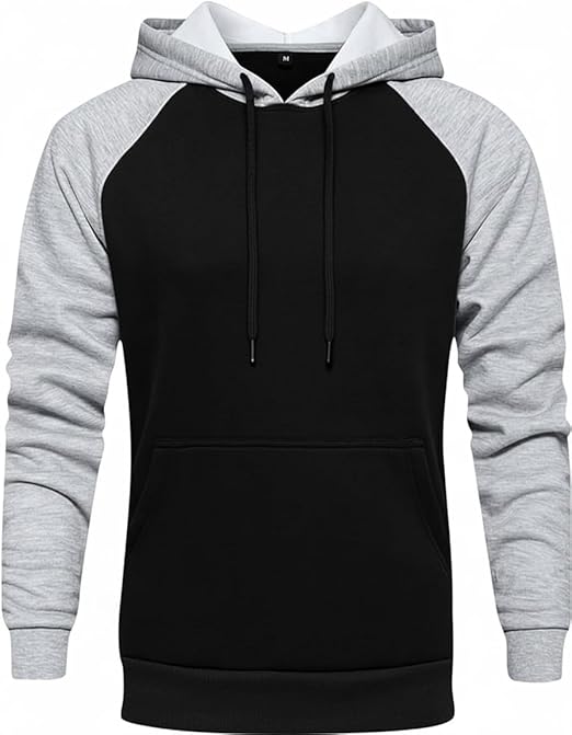 Kangaroo Pockets Hoodie with Drawstring Capishon