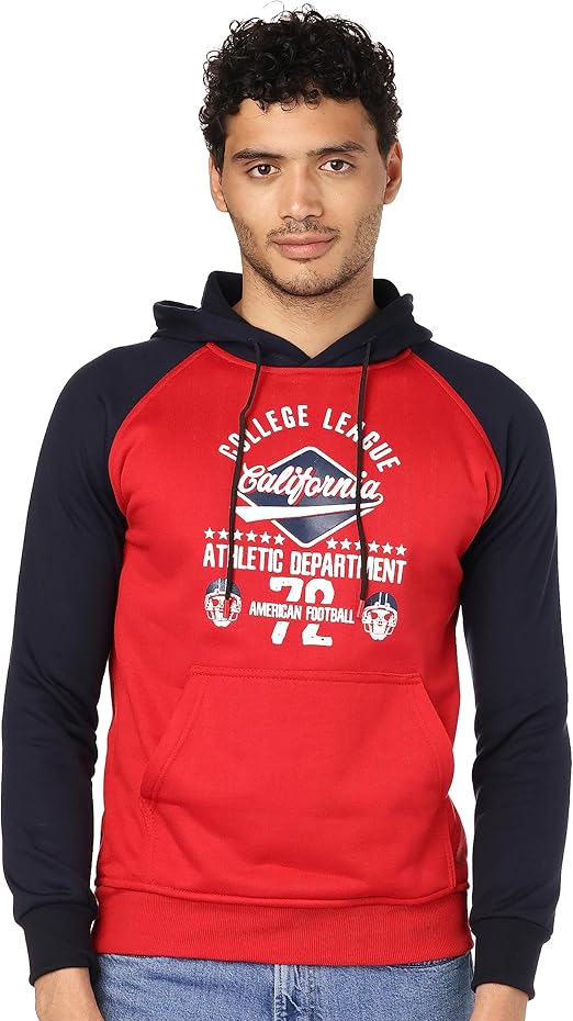 Men's Printed Hoodie With Front Pockets