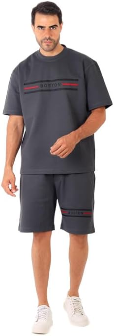 Men Printed Grey Cotton Pajama