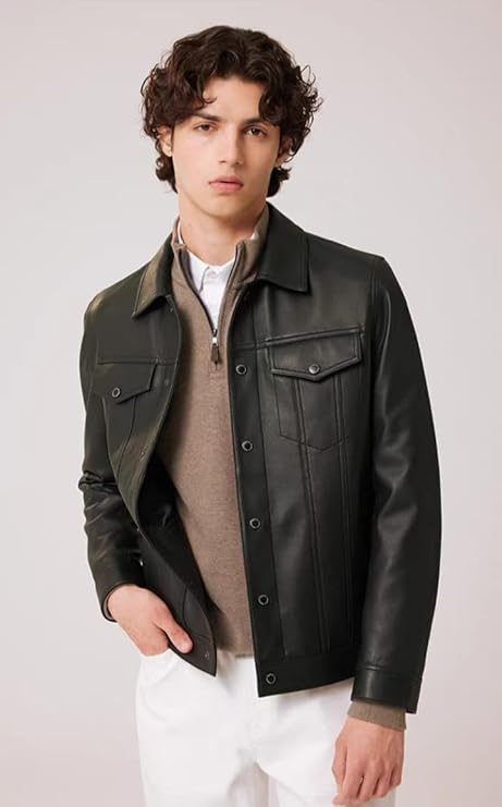 Lambskin Leather Jacket Men